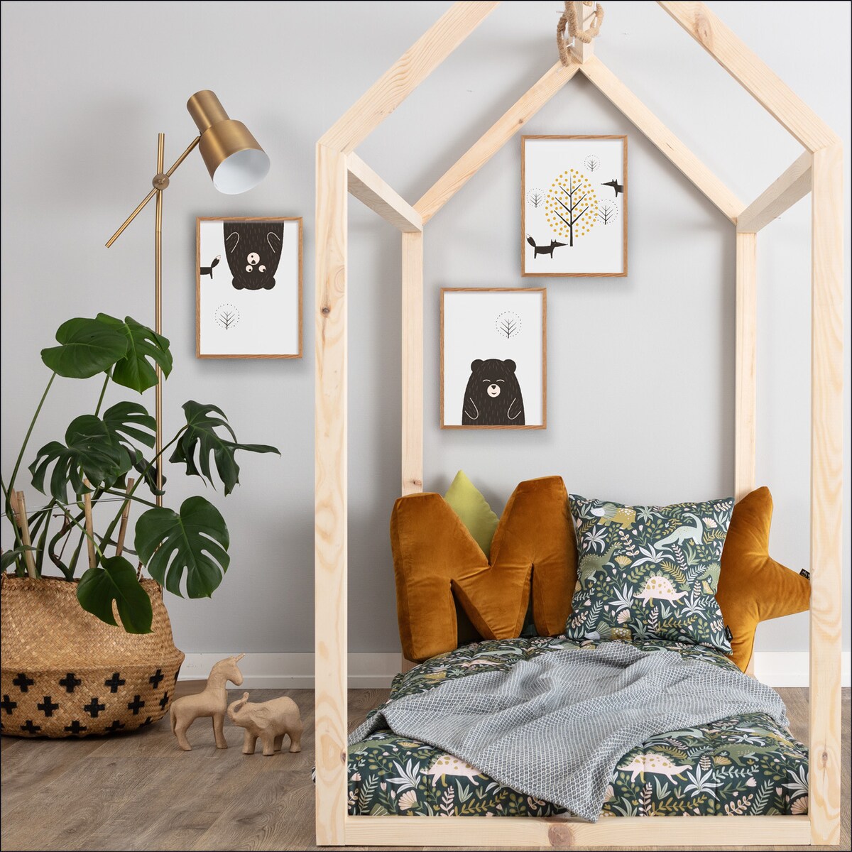 Obrazek Scandi Forest bear II 30x40cm, 30x40cm