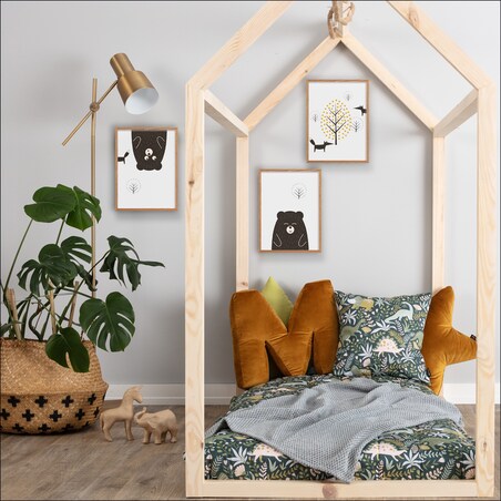 Obrazek Scandi Forest bear II 30x40cm, 30x40cm