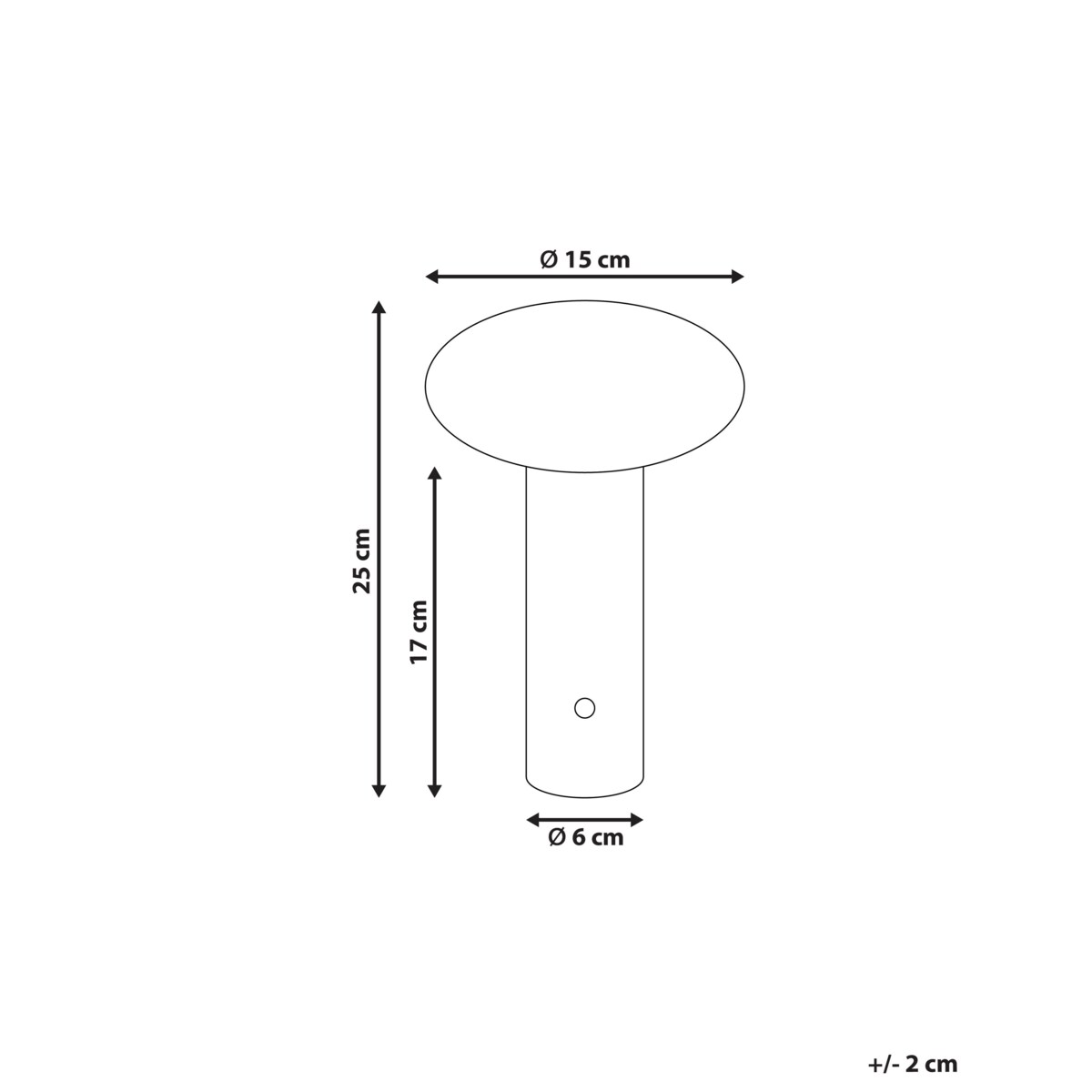 Bezprzewodowa lampa stołowa LED BUAYAN Ze ściemniaczem Metal Biały