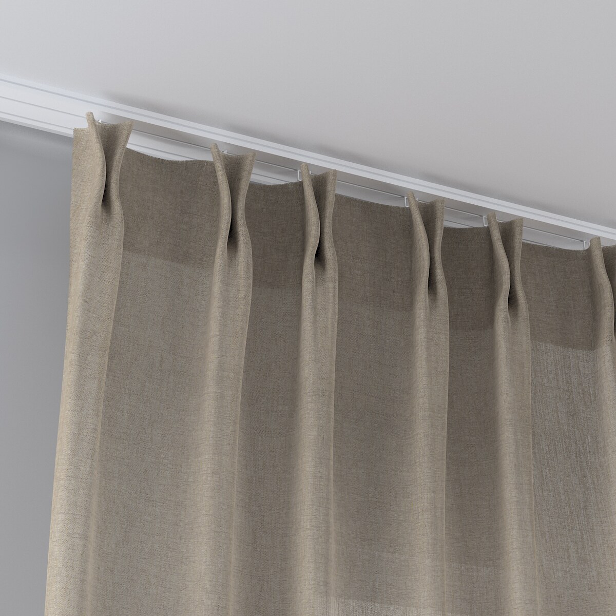 Zasłona na haczykach flex podwójnych 130x245 beżowy