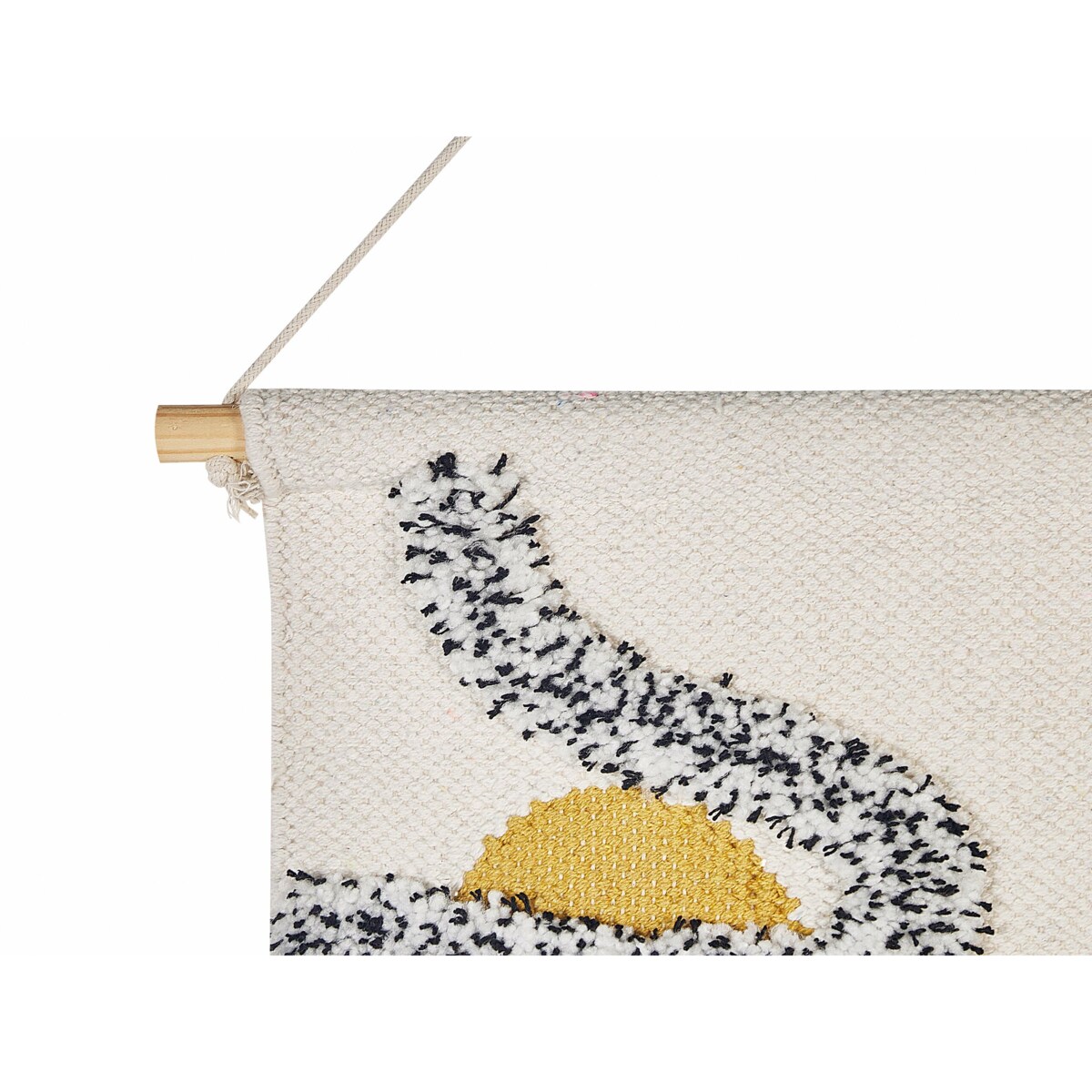 Dekoracja ścienna z frędzlami bawełniana wielokolorowa KALAT