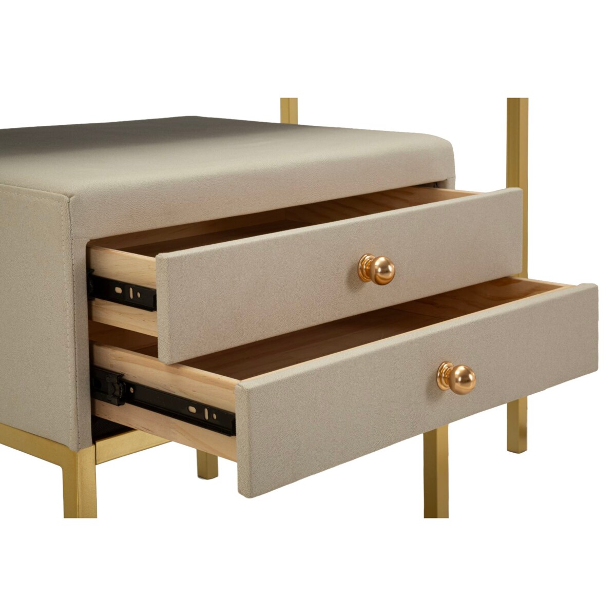 Toaletka Luxury Dressin, zestaw 3 szt., 120 x 45 x 75 cm, konsola do makijażu, wielokolorowy, Mauro Ferretti