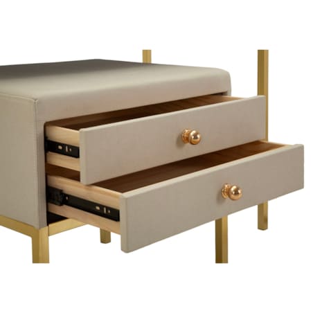 Toaletka Luxury Dressin, zestaw 3 szt., 120 x 45 x 75 cm, konsola do makijażu, wielokolorowy, Mauro Ferretti