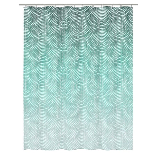 Kleine Wolke Zasłona prysznicowa Cascade, 180x200 cm, zielona