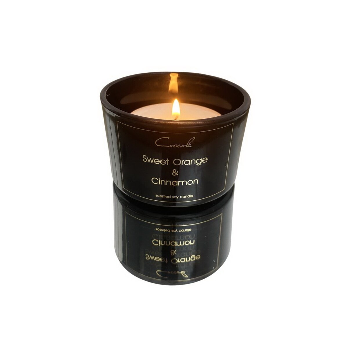 Sweet Orange & Cinnamon- ekologiczna naturalna świeca sojowa t-ligth - 3 sztuki tlight duże