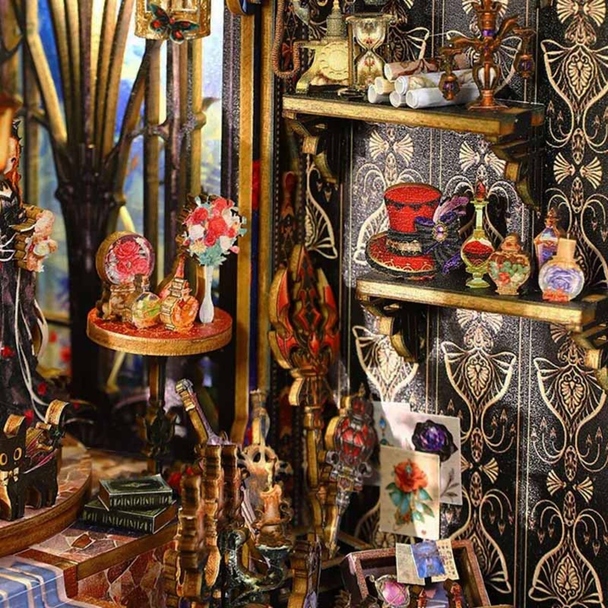 Miniaturowy domek Book Nook - Prawa czarodziejskiej nocy