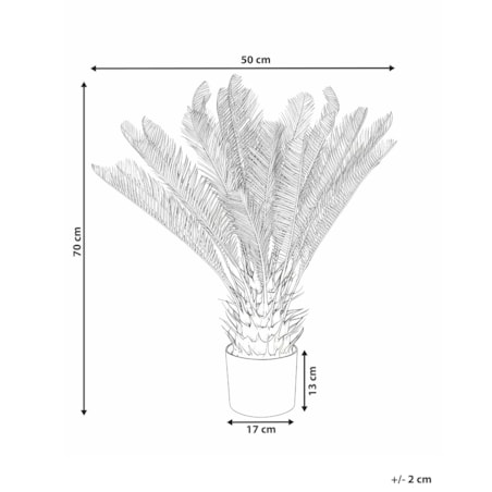 Sztuczna roślina ARECA PALM TREE 70 cm Złoty