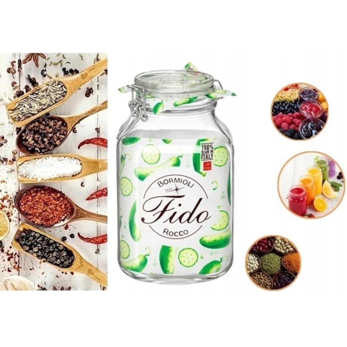 SŁOIK duży POJEMNIK na pierniki kapustę grzyby ŻYWNOŚĆ 3 L KLIPS BORMIOLI