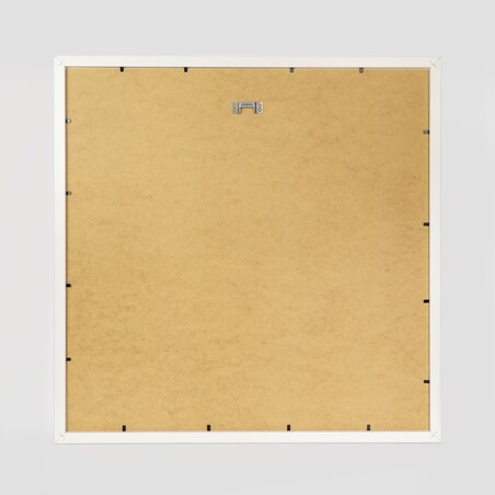 Ramka na zdjęcia 50x50 cm biała rama MDF z plexi do powieszenia pion poziom klasyczna kwadratowa ramka FRAMAI®