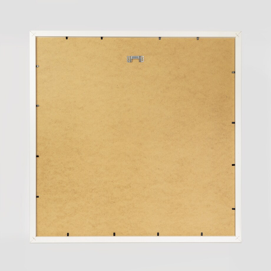 Ramka na zdjęcia 50x50 cm biała rama MDF z plexi do powieszenia pion poziom klasyczna kwadratowa ramka FRAMAI®