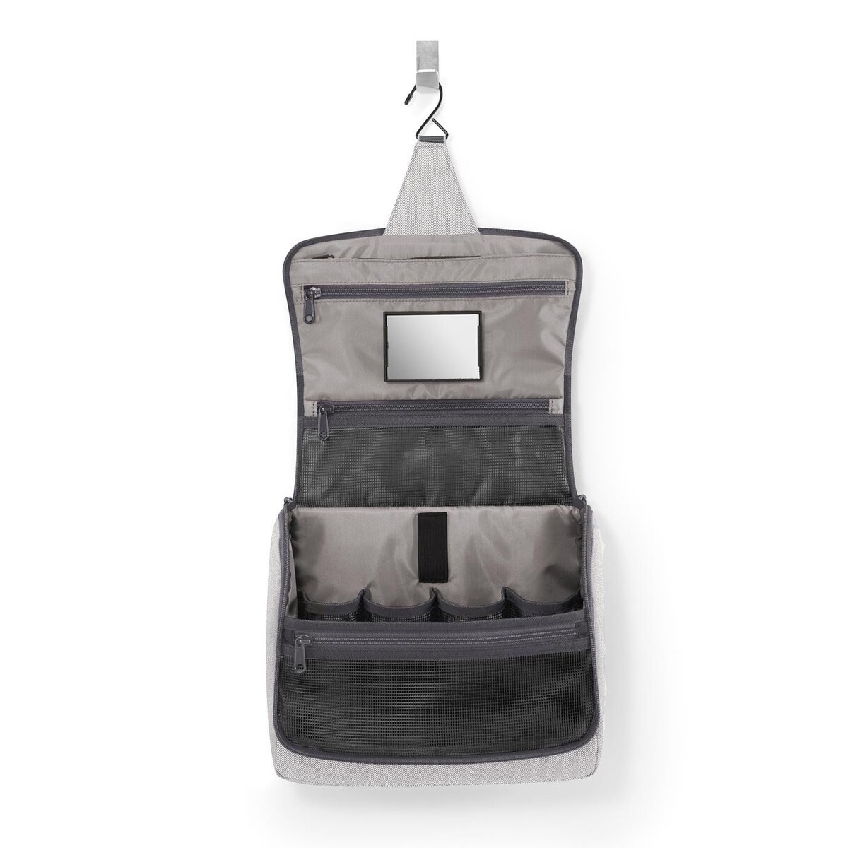 Kosmetyczka TOILETBAG XL, herringbone grey