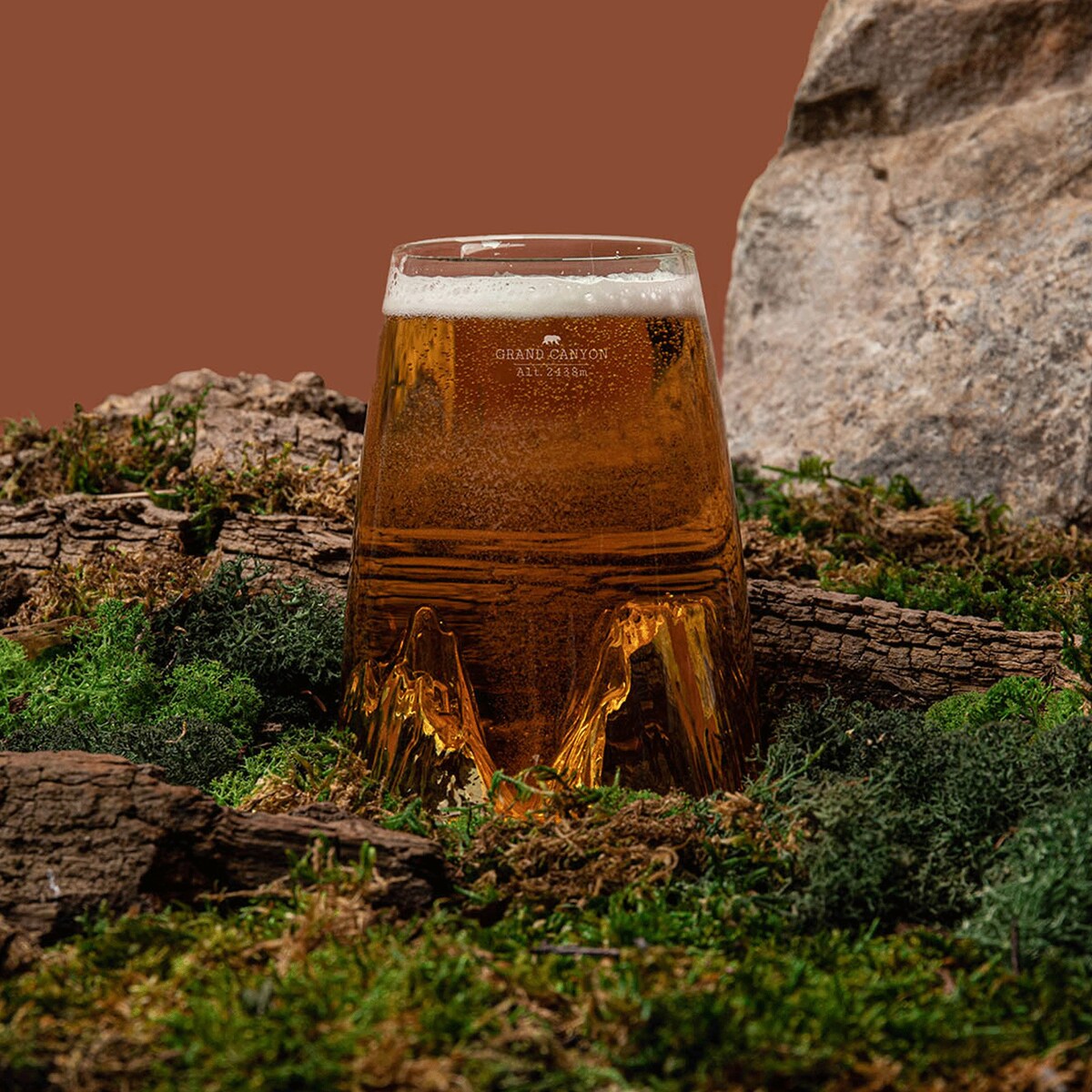 Szklanka Long Drink - Topographic - Grand Canyon