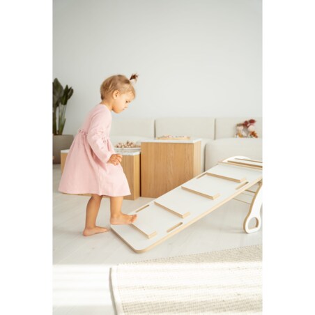 MAŁY bujak montessori z uchwytami + MAŁA zjeżdżalnia DRABINKA