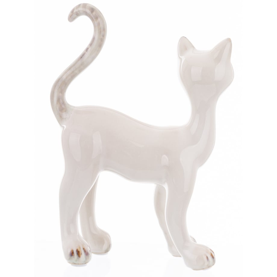 Dekoracja - ceramiczna figurka kota 16x11x5 cm KATTUNGE