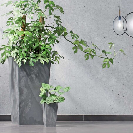 Doniczka Donica Ogrodowa Beton Efekt Duża Kwadrat 50 cm