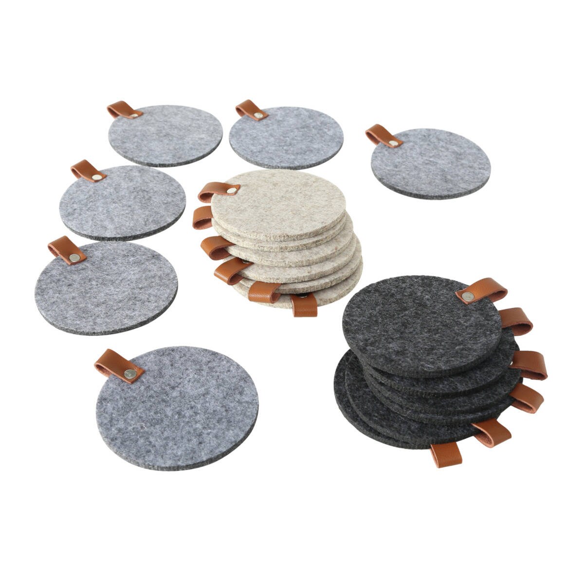 Filcowa podkładka pod kubek Modena, Ø 10 cm