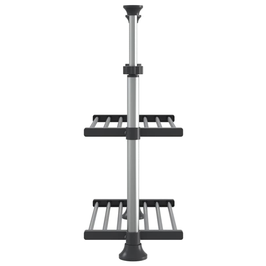 vidaXL Regał do kuchni, 50x25x(50-70)cm, aluminium