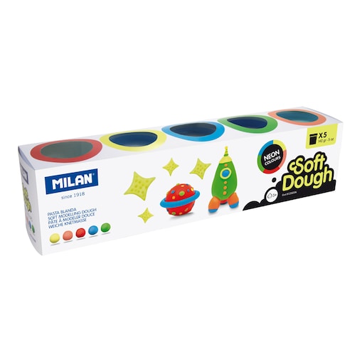 CIASTOLINA NEON 5 KOL X 142G