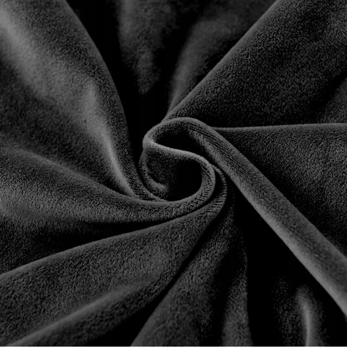 POKROWIEC NA SIEDZISKO 40x40cm CZARNY WELUR ELASTYCZNY [26O1]