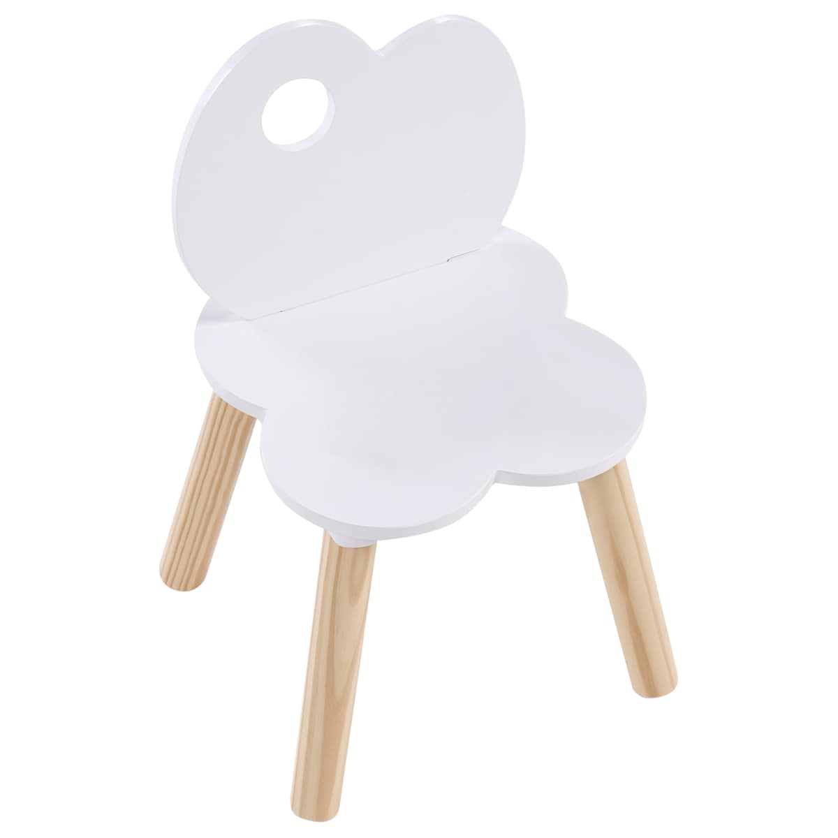 Stół z krzesłem dla dzieci CLOUDY Biały