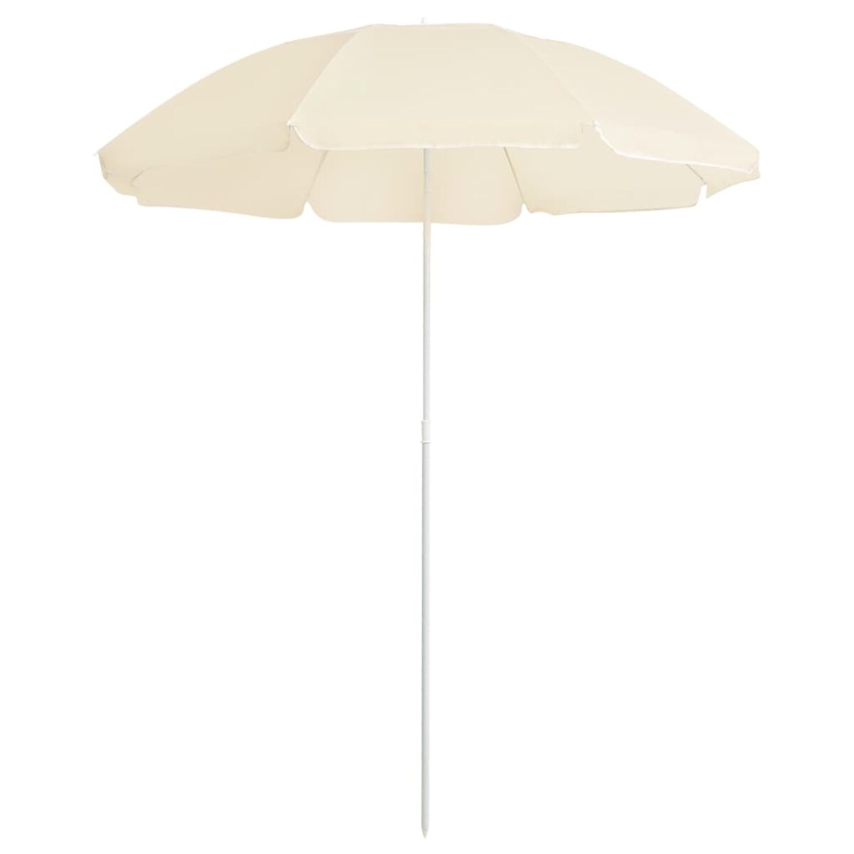 vidaXL Parasol ogrodowy na stalowym słupku, piaskowy, 180 cm