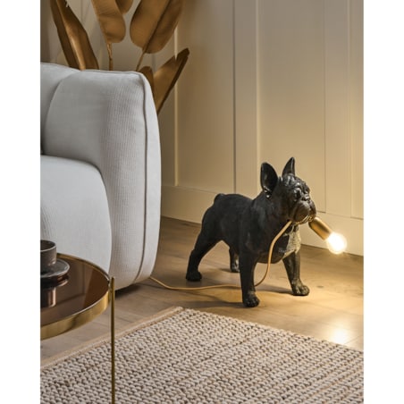 Lampa stołowa Pies BAXTER Czarny