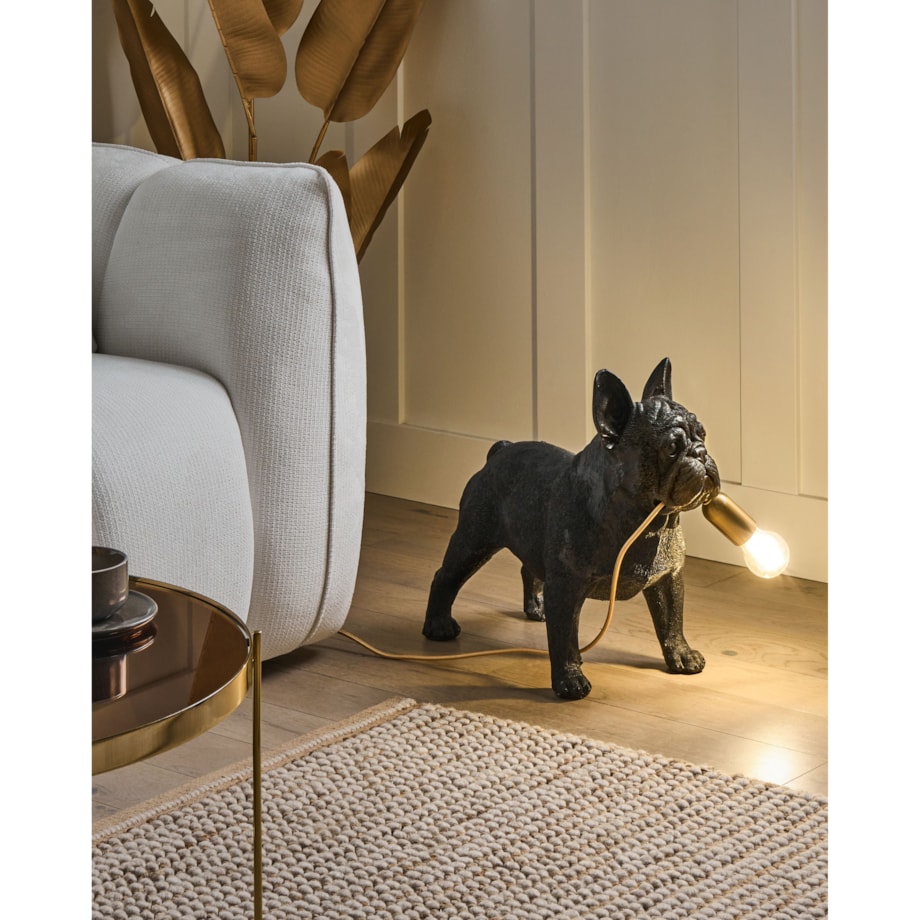 Lampa stołowa Pies BAXTER Czarny