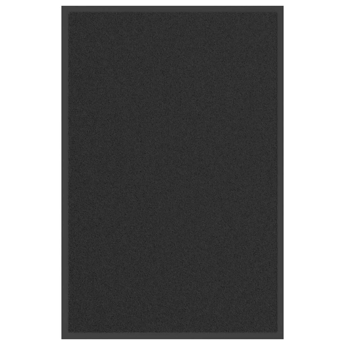vidaXL Wycieraczka Czarna 60x90 cm