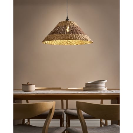 Lampa wisząca BANCAL Papierowa plecionka Naturalny