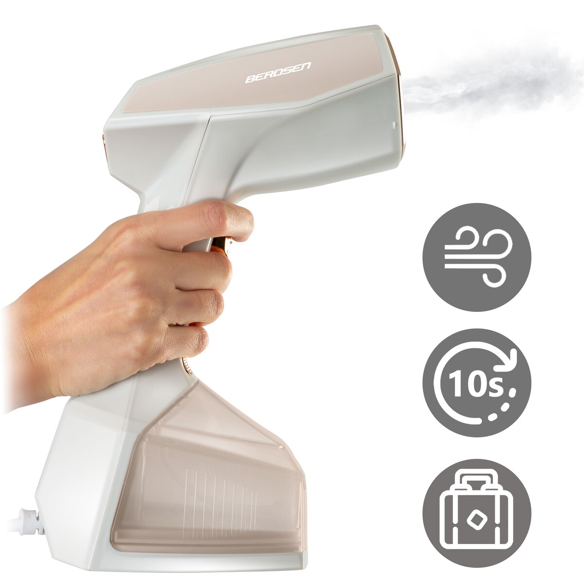 Parownica do ubrań Berdsen 2000W Steamer Żelazko parowe regulacja pary 45g/min