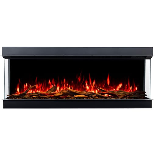 Kominek elektryczny AFLAMO Superb 3D 100 - do zabudowy - 100x65x35 cm - kominek LED z funkcją grzania 750/1500 W