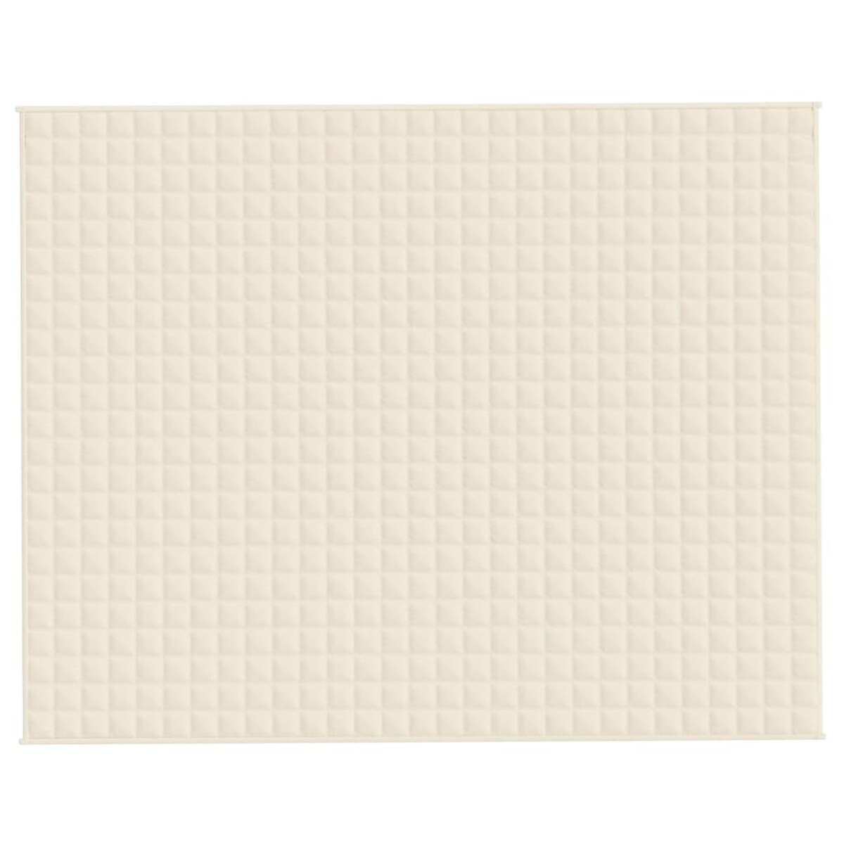 vidaXL Koc obciążeniowy, kremowy, 235x290 cm, 15 kg, tkanina