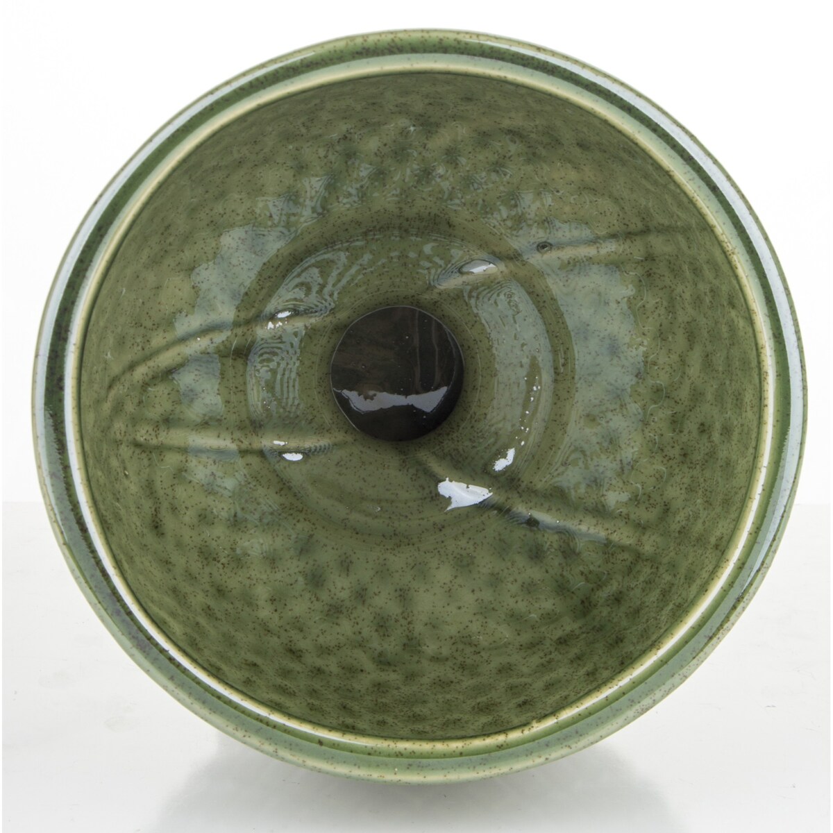 Osłonka zielono-złota 18,5x17x17 cm IRMA - II na złotej podstawce