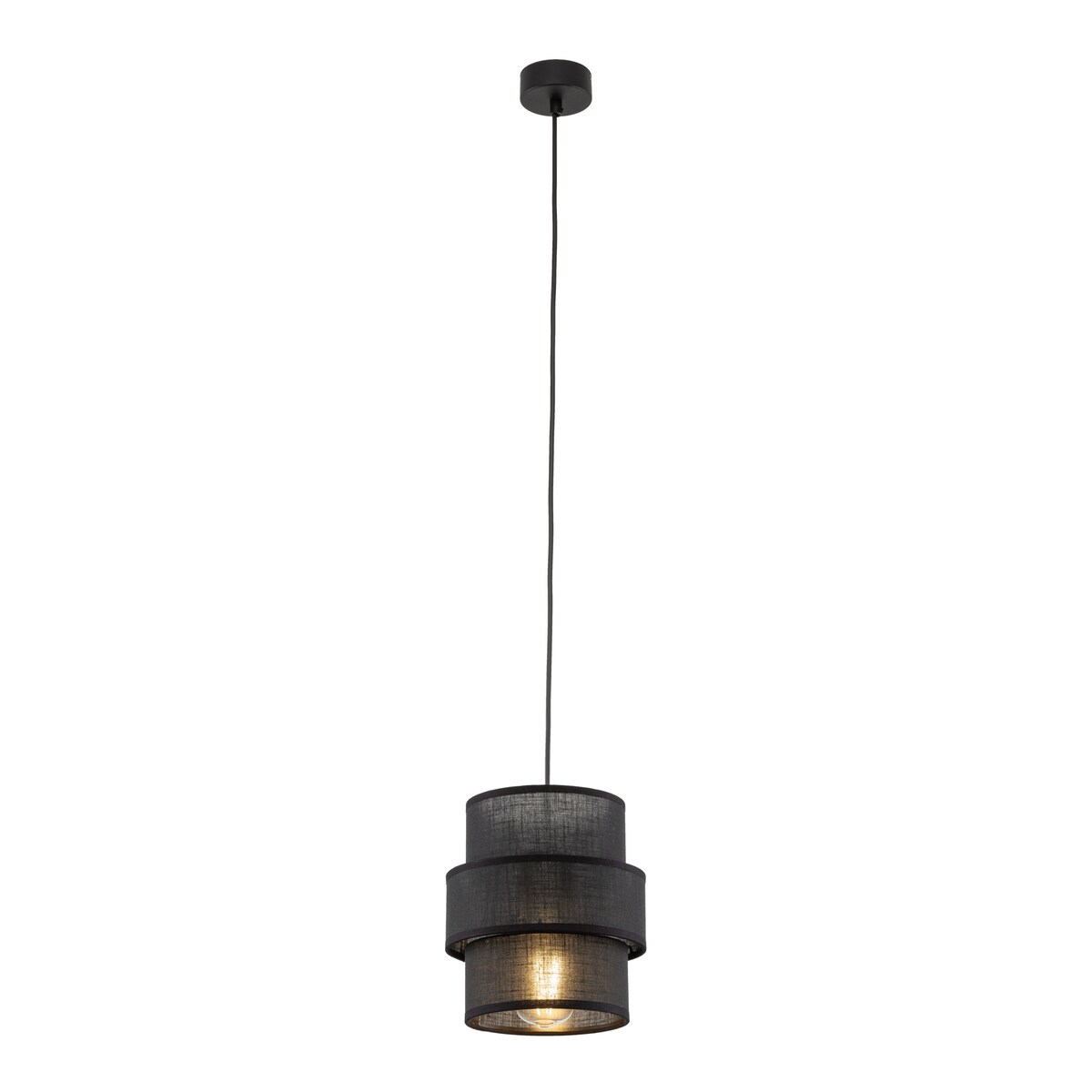 Lampa wisząca TK Lighting CALISTO BLACK 5306 czarna E27 regulowana nowoczesna do salonu kuchni nad stół