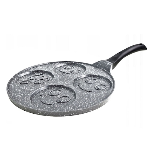 Patelnia do naleśników placków pancake buźki 26cm 4 smileys indukcja ZILNER