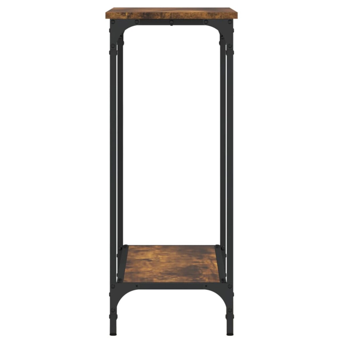 vidaXL Stolik konsolowy, przydymiony dąb, 75x30,5x75 cm