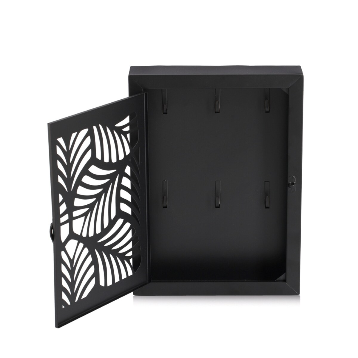 Metalowa skrzynka na klucze LEAVES, 30 x 22 x 5 cm