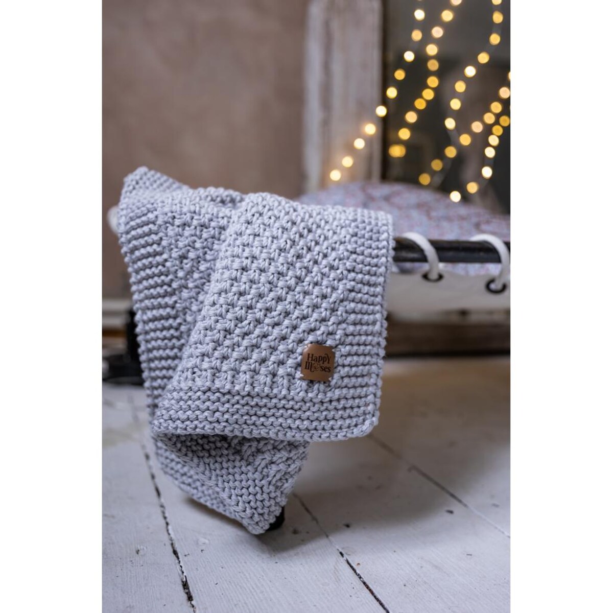 Kocyk Sensoryczny dla Noworodka - Jasnoszary - 70x50cm