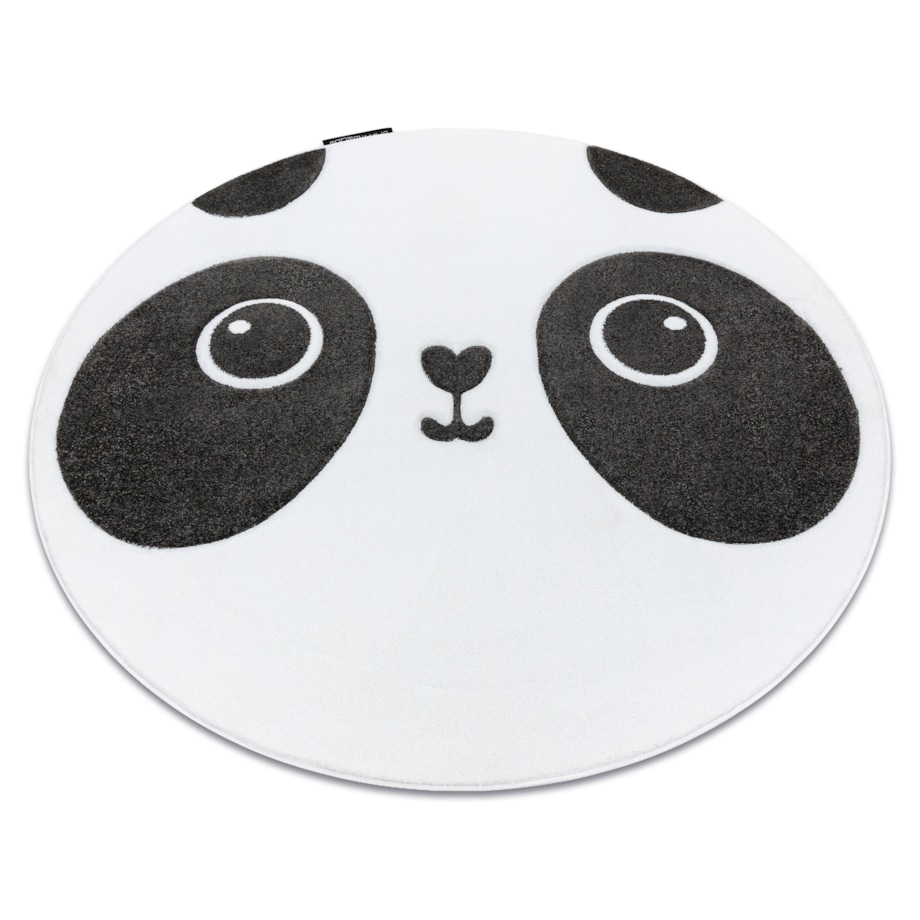 Dywan PETIT PANDA koło biały koło 120 cm