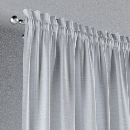 Zasłona na kanale z grzywką 1 szt. 130x245 biały