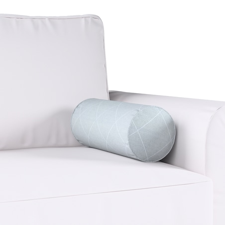 Poduszka wałek prosty, szaro-srebrne romby, Ø16 x 40 cm, Sunny
