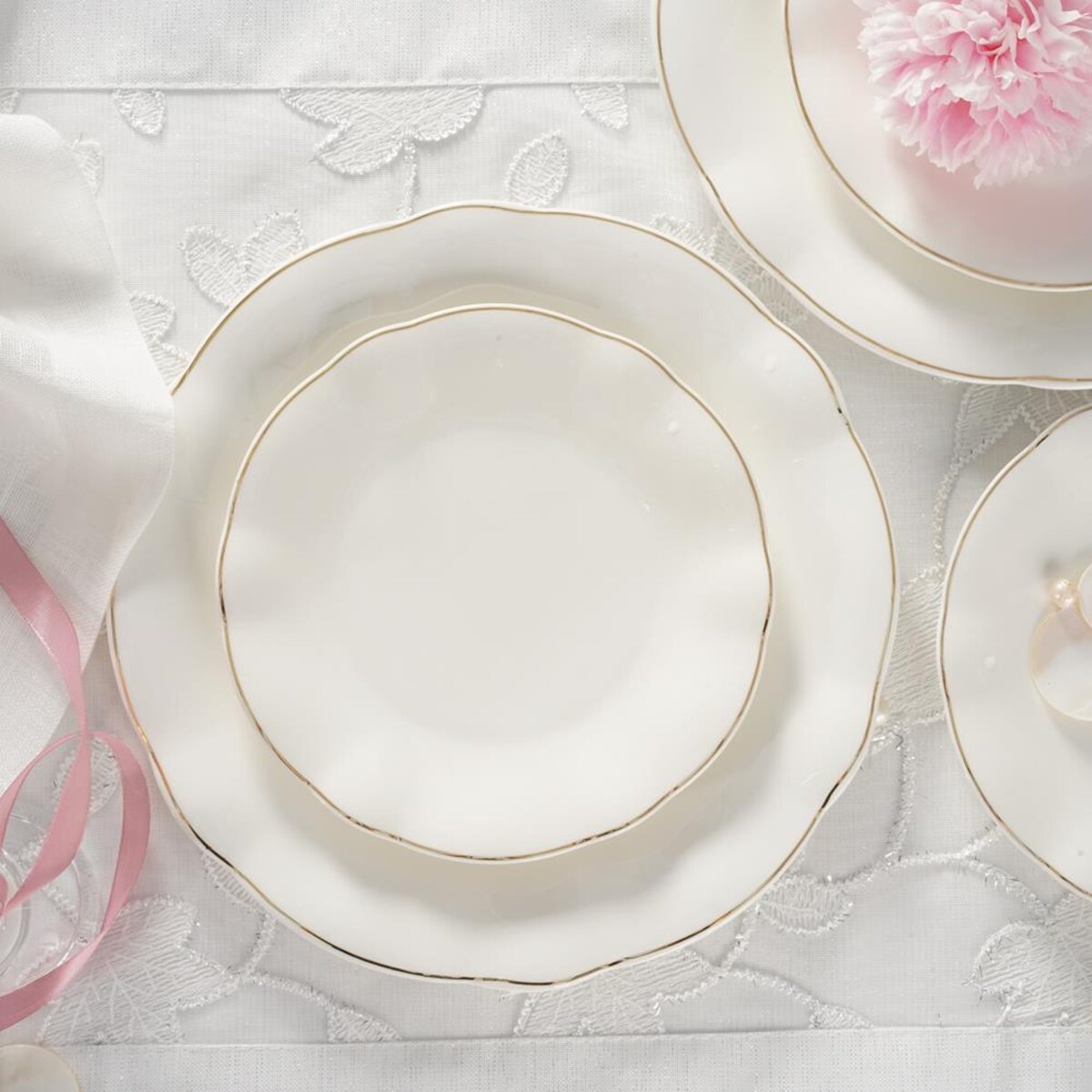 VILLA ITALIA Talerz porcelanowy 26,5 cm SANDRINE