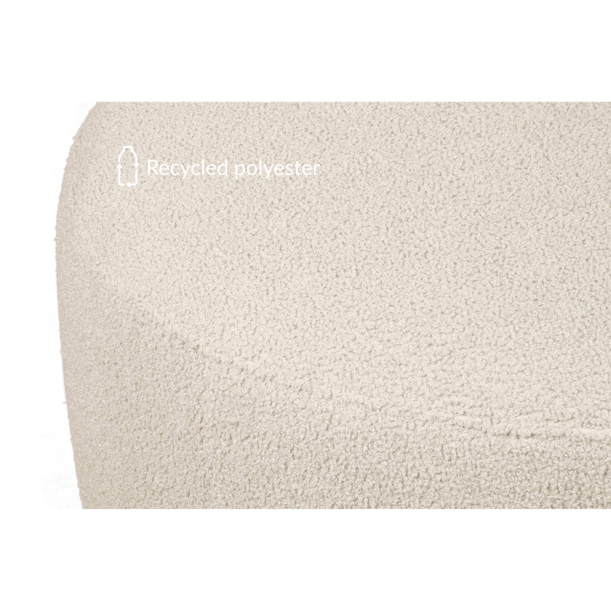 KONSIMO RAGGI Puf baranek jasnobeżowy baranek