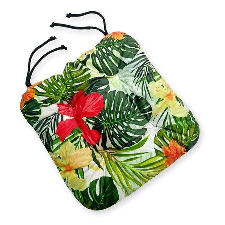 Zestaw 4 poduszek na krzesło/stołek, standard, 45x45 cm, Tropic