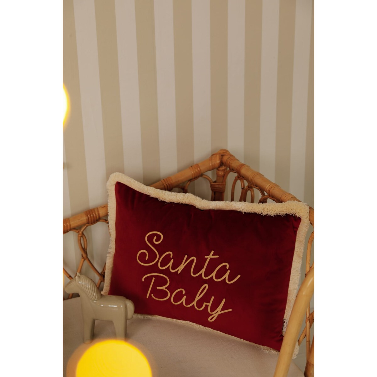 Poduszka Świąteczna Carmin Red z personalizacją