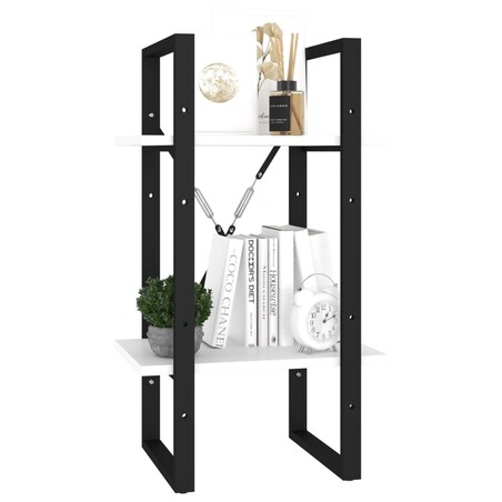 vidaXL Regał na książki, biały, 40x30x70 cm, materiał drewnopochodny