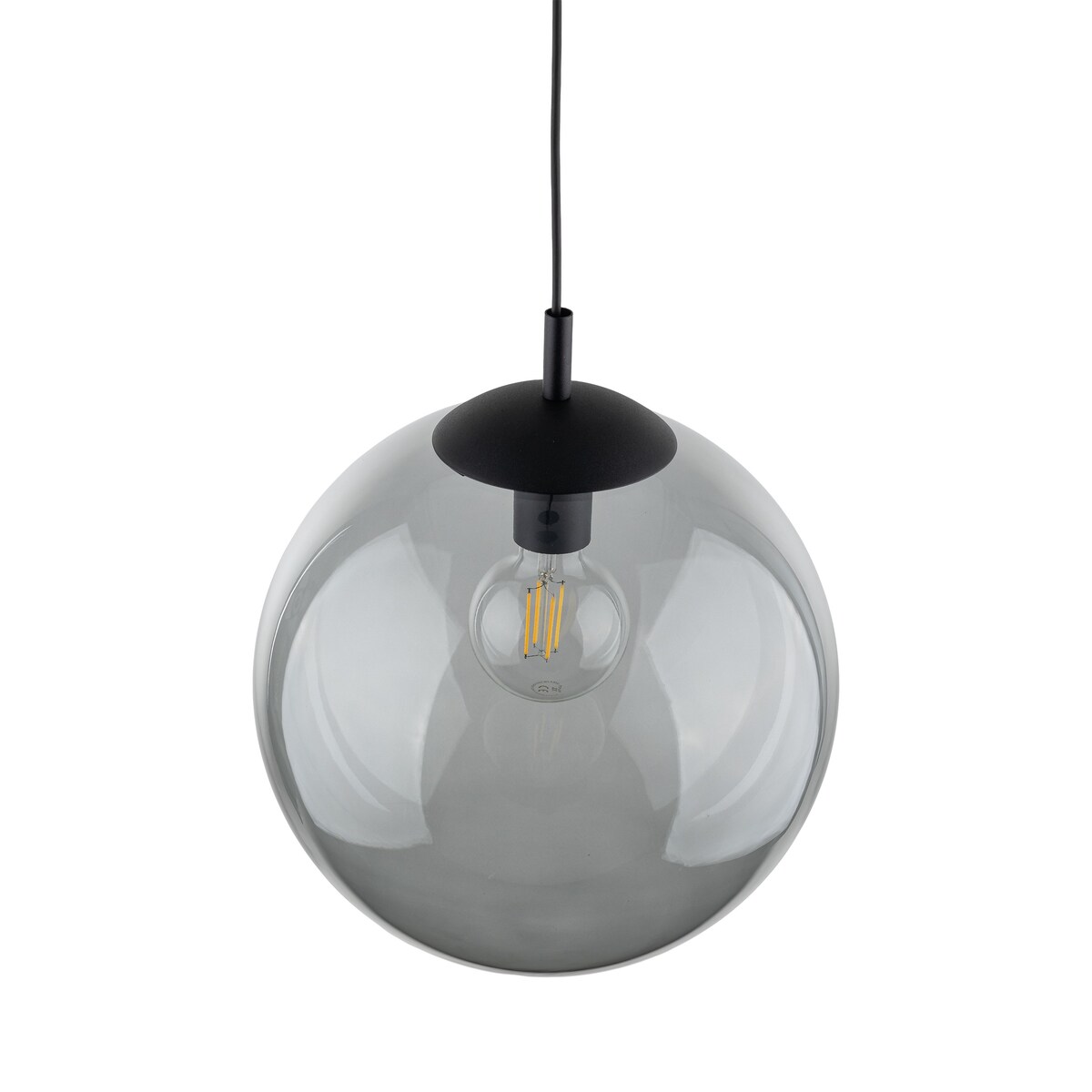 Lampa wisząca TK Lighting ESME 5380 grafitowa/czarna E27 35 cm regulowana wysokość