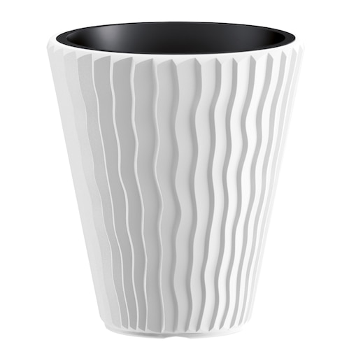 Doniczka Donica Ogrodowa 39 Cm Okrągła Na Taras Do Ogrodu Domu Biała