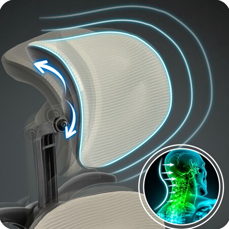 Fotel biurowy obrotowy ergonomiczny krzesło Sofotel Talin szare