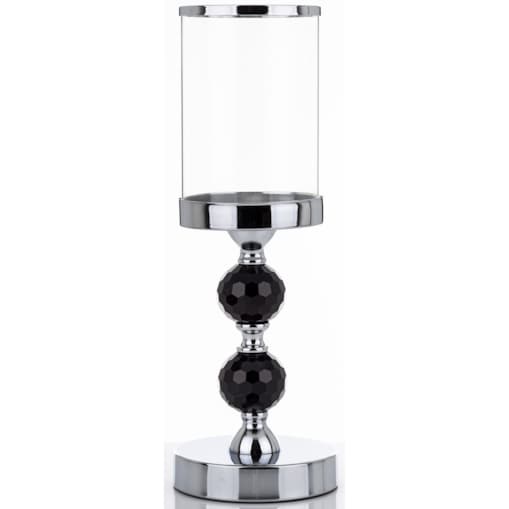 Świecznik z 2 czarnymi kulkami 34x12 cm SHANDAN